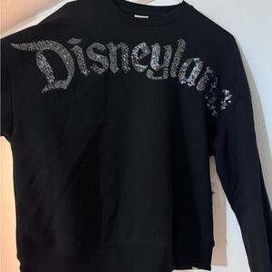 Disney Black Sequin Logo Sweatshirt